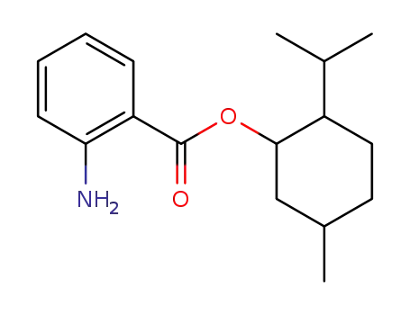 Molecular Structure of 134-09-8 (Menthyl anthranilate)