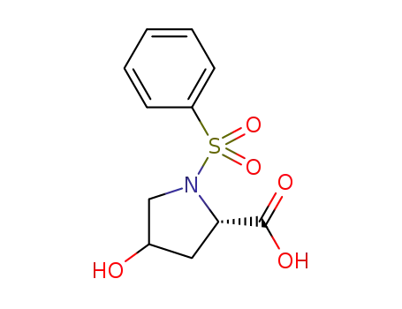 1-(benzenesulphonyl)-4-hydroxypyrrolidine-2-carboxylic acid