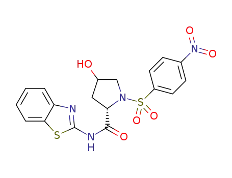 N-(1,3-benzothiazol-2-yl)-4-hydroxy-1-(4-nitrobenzenesulfonyl)pyrrolidine-2-carboxamide