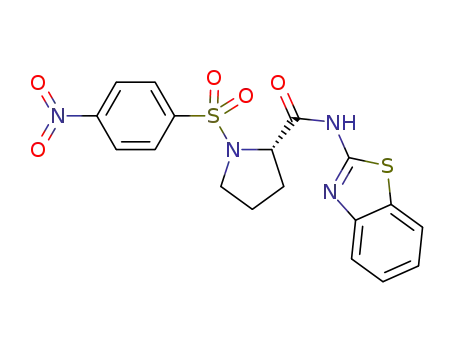 N-(1,3-benzothiazol-2-yl)-1-(4-nitrobenzenesulfonyl)pyrrolidine-2-carboxamide