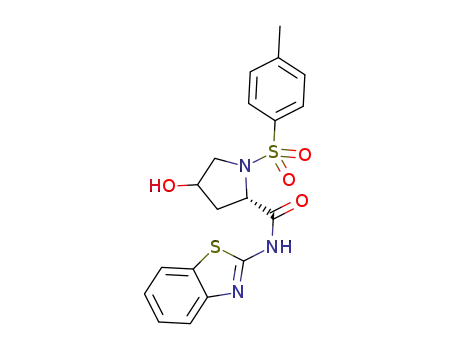 N-(1,3-benzothiazol-2-yl)-4-hydroxy-1-(4-methylbenzenesulfonyl)pyrrolidine-2-carboxamide