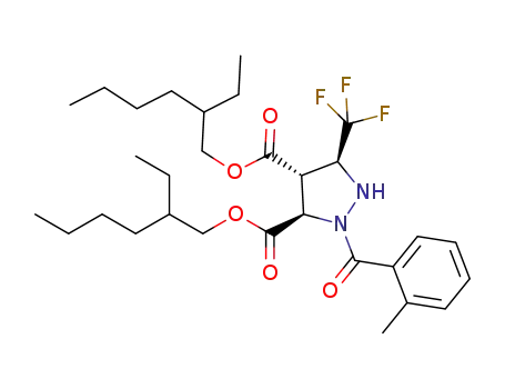 bis(2-ethylhexyl) 3,4-trans-2-(2-methylbenzoyl)-5-(trifluoromethyl)-pyrazolidine-3,4-dicarboxylate