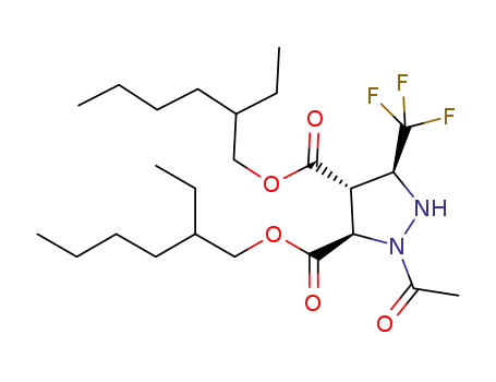 bis(2-ethylhexyl) 3,4-trans-2-acetyl-5-(trifluoromethyl)pyrazolidine-3,4-dicarboxylate
