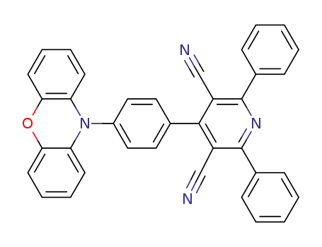 4-(4-(10H-phenoxazin-10-yl)phenyl)-2,6-diphenylpyridine-3,5-dicarbonitrile