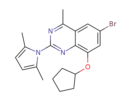 6-bromo-8-(cyclopentyloxy)-2-(2,5-dimethyl-1H-pyrrol-1-yl)-4-methylquinazoline