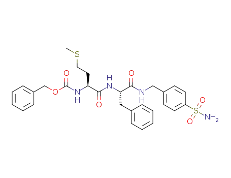 benzyl ((S)-4-(methylthio)-1-oxo-1-(((S)-1-oxo-3-phenyl-1-((4-sulfamoylbenzyl)amino)propan-2-yl)amino)butan-2-yl)carbamate