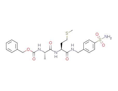 benzyl ((S)-1-(((S)-4-(methylthio)-1-oxo-1-((4-sulfamoylbenzyl)amino)butan-2-yl)amino)-1-oxopropan-2-yl)carbamate