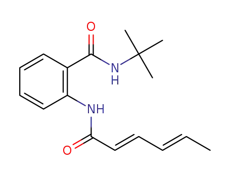N-(tert-butyl)-2-((2E,4E)-hexa-2,4-dienamido)benzamide