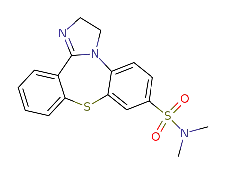 N,N-dimethyl-2,3-dihydrodibenzo[b,f ]imidazo[1,2-d][1,4]-thiazepine-7-sulfonamide