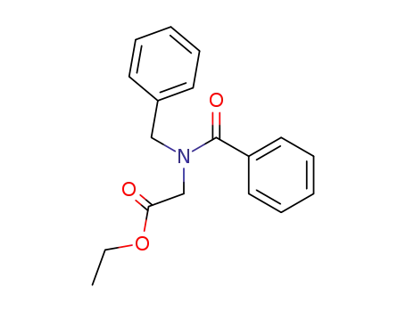 Molecular Structure of 80326-97-2 (Glycine, N-benzoyl-N-(phenylmethyl)-, ethyl ester)