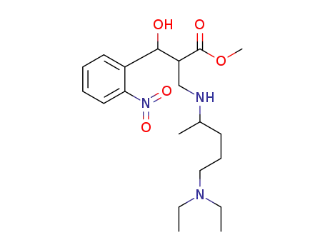 methyl 2-[(4-diethylamino-1-methylbutyl)amino-methy]-3-hydroxy-3-(2-nitrophenyl)propanoate