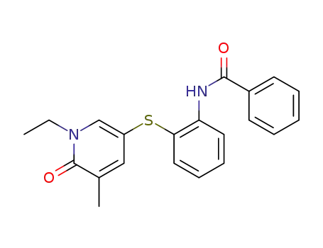 N-(2-((1-ethyl-5-methyl-6-oxo-1,6-dihydropyridin-3-yl)thio)phenyl)benzamide