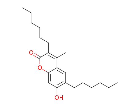 3,6-dihexyl-7-hydroxy-4-methylcoumarin