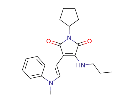 1-cyclopentyl-3-(1-methyl-1H-indol-3-yl)-4-(propylamino)-1H-pyrrole-2,5-dione