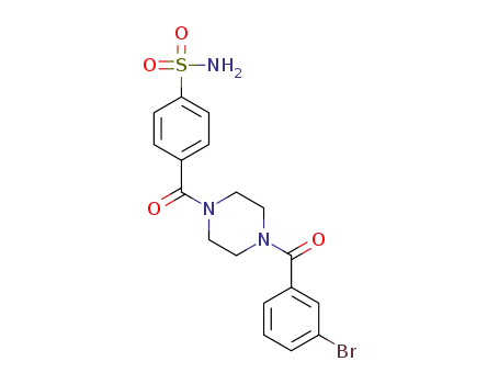4-[4-(3-bromobenzoyl)piperazine-1-carbonyl]benzenesulfonamide