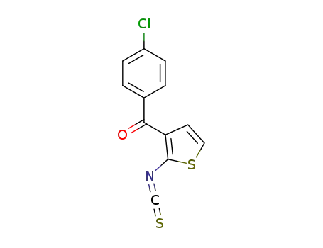 (4-chlorophenyl)(2-isothiocyanatothiophen-3 -yl)methanone
