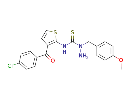 N-(3-(4-chlorobenzoyl)thiophen-2-yl)-1-(4-methoxybenzyl)hydrazine-1-carbothioamide