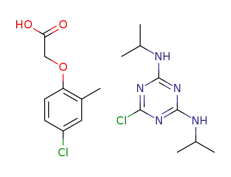 2-methyl,4-chlorophenoxyacetic acid propazine