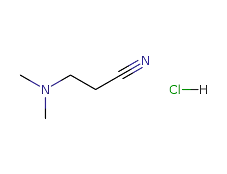 Molecular Structure of 18076-02-3 (3-(dimethylamino)propanenitrile hydrochloride (1:1))
