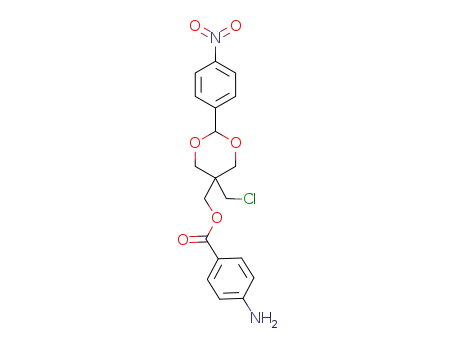 {[2-(4-nitrophenyl)-5-chloromethyl-1,3-dioxan-5-yl]methyl} 4-aminobenzoate