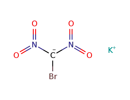 Molecular Structure of 24280-12-4 (Methane, bromodinitro-, ion(1-), potassium)