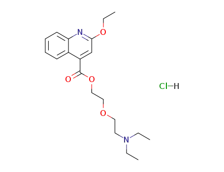 2-ethoxy-quinoline-4-carboxylic acid-[2-(2-diethylamino-ethoxy)-ethyl ester]; hydrochloride