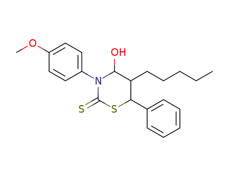 5-pentyl-3-(4-methoxyphenyl)-4-hydroxy-6-phenyl-1,3-thiazinane-2-thione