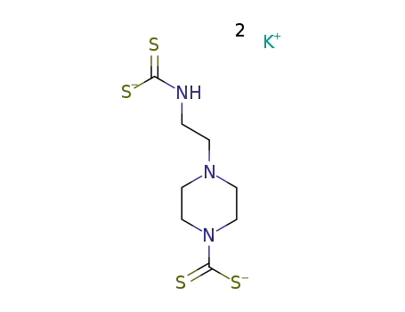 Potassium; 4-(2-dithiocarboxyamino-ethyl)-piperazine-1-carbodithioate