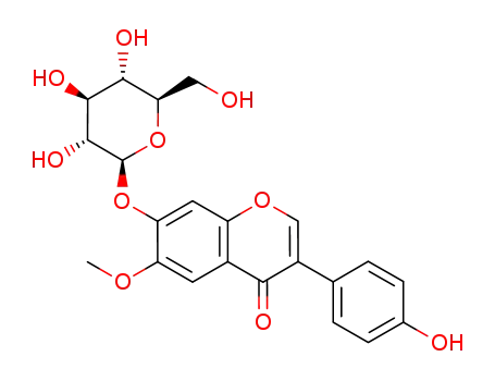 Molecular Structure of 40246-10-4 (Glycitin)