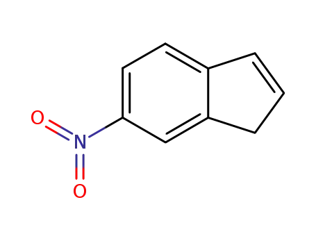 Molecular Structure of 75476-80-1 (1H-Indene,  6-nitro-)