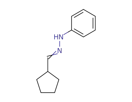Molecular Structure of 104563-25-9 (Cyclopentanecarboxaldehyde, phenylhydrazone)