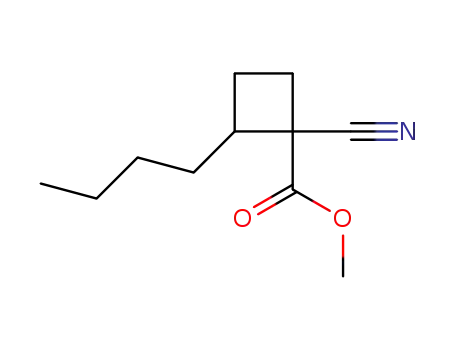 2-Butyl-1-cyano-cyclobutanecarboxylic acid methyl ester