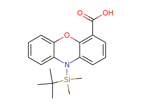 Molecular Structure of 113201-97-1 (10H-Phenoxazine-4-carboxylic acid,
10-[(1,1-dimethylethyl)dimethylsilyl]-)