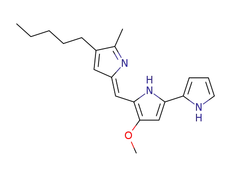 Molecular Structure of 82-89-3 (PRODIGIOSIN)