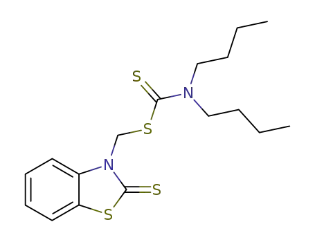 2-thioxobenzothiazolidin-3-yl-methyl N,N-dibutyldithiocarbamate