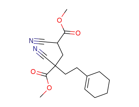 2,4-Dicyano-2-(2-cyclohex-1-enyl-ethyl)-pentanedioic acid dimethyl ester