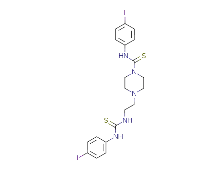 4-{2-[3-(4-Iodo-phenyl)-thioureido]-ethyl}-piperazine-1-carbothioic acid (4-iodo-phenyl)-amide