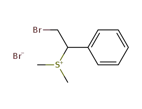 Molecular Structure of 75326-15-7 (Sulfonium, (2-bromo-1-phenylethyl)dimethyl-, bromide)