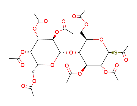 2,3,4,6-tetra-O-acetyl-β-D-galactopyranosyl-(1<*>4)-2,3,6-tri-O-acetyl-1-S-acetyl-1-thio-β-D-glucopyranose