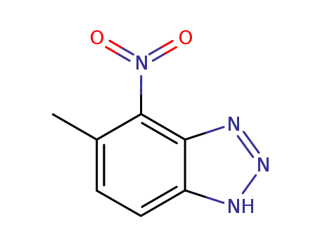 Molecular Structure of 31995-60-5 (5-METHYL-4-NITRO-1H-1,2,3-BENZOTRIAZOLE)