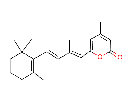 Molecular Structure of 87424-83-7 ((E,E)-6-α-Ionylidene-4-methylpyran-2-one)