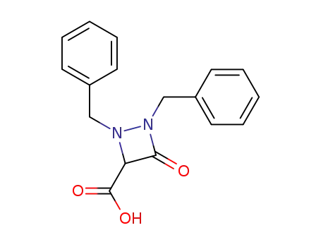 1,2-dibenzyl-3-oxo-1,2-diazetidine-4-carboxylic acid