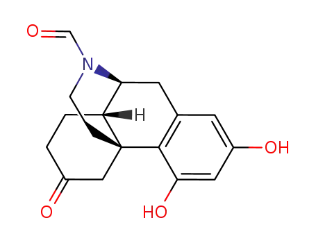 (+/-)-2,4-dihydroxy-N-formylmorphinan-6-one