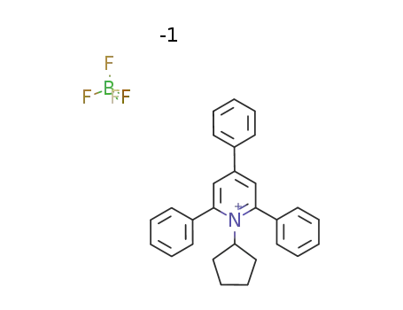 1-cyclopentyl-2,4,6-triphenylpyridin-1-ium tetrafluoroborate salt