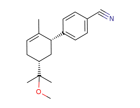 cis-6-(4-cyanophenyl)-4-(1-methoxy-1-methylethyl)-1-methylcyclohexene