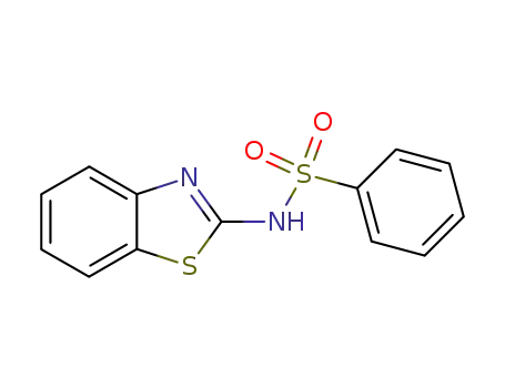 Molecular Structure of 13068-60-5 (N-(2-Benzothiazolyl)benzenesulfonamide)
