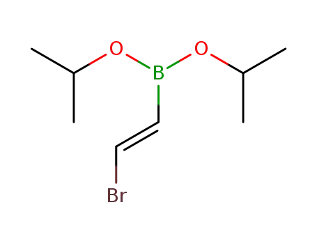 Molecular Structure of 119441-89-3 (Boronic acid, [(1E)-2-bromoethenyl]-, bis(1-methylethyl) ester)