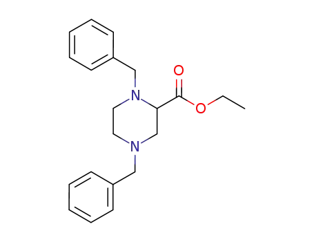 Ethyl 1,4-dibenzylpiperazine-2-carboxylate cas  72351-59-8