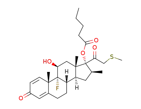 9α-fluoro-11β-hydroxy-16β-methyl-21-methylthio-17α-valeryloxy-1,4-pregnadiene-3,20-dione