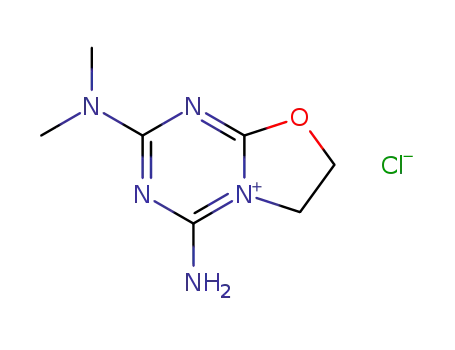4-Amino-2-dimethylamino-6,7-dihydro-oxazolo[3,2-a][1,3,5]triazin-5-ylium; chloride